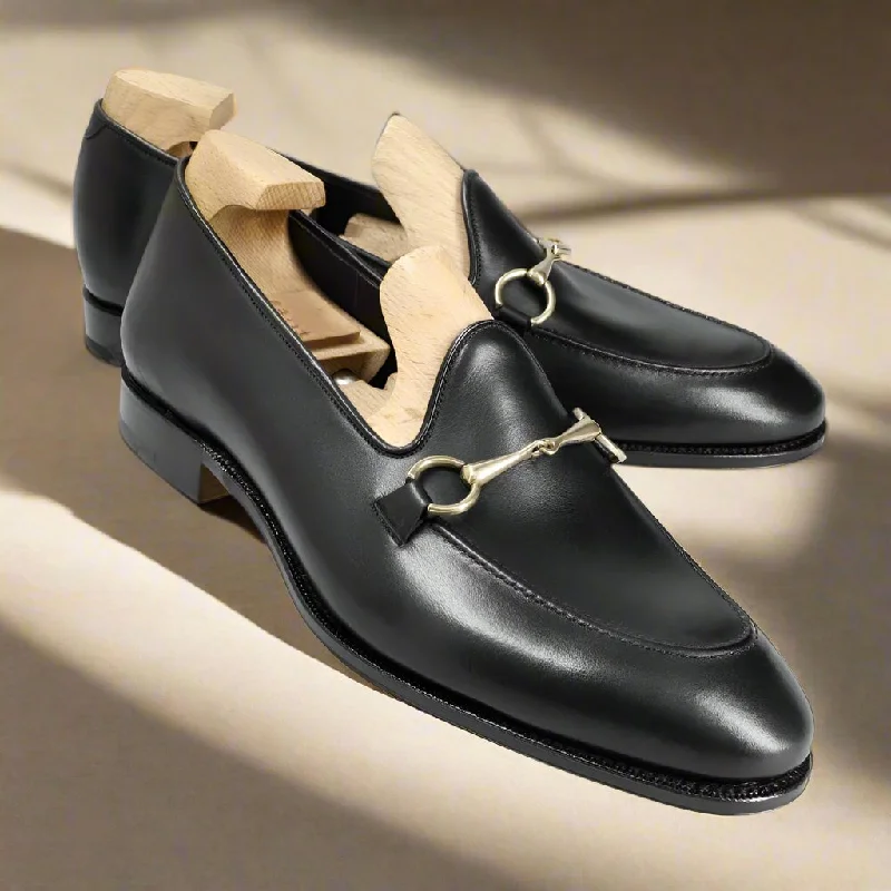 Chester Black Horsebit Loafer