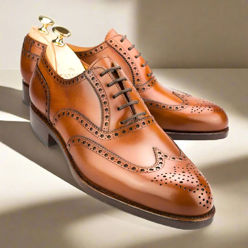 Arthur Tan Burnished Wingtip Oxford