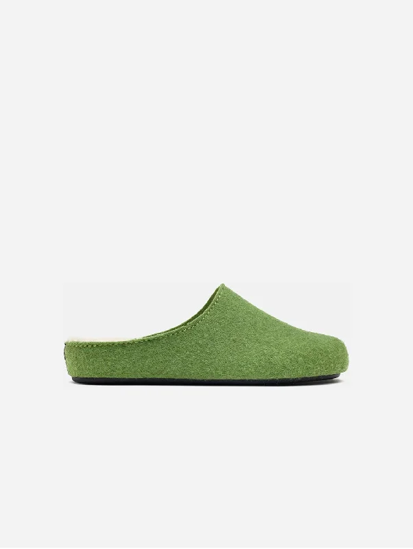 Date Men's Vegan Mule Slippers | Green