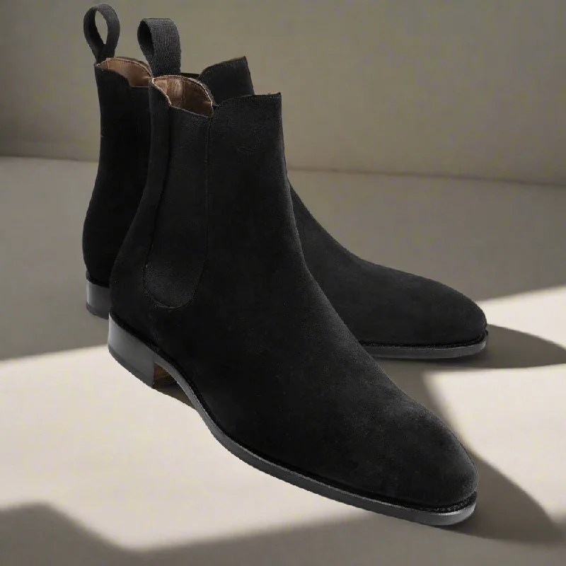 Alan Black Suede Chelsea Boot