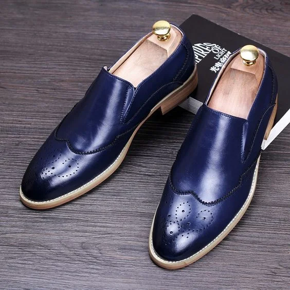 Pinterest Navy Blue Slip-ons