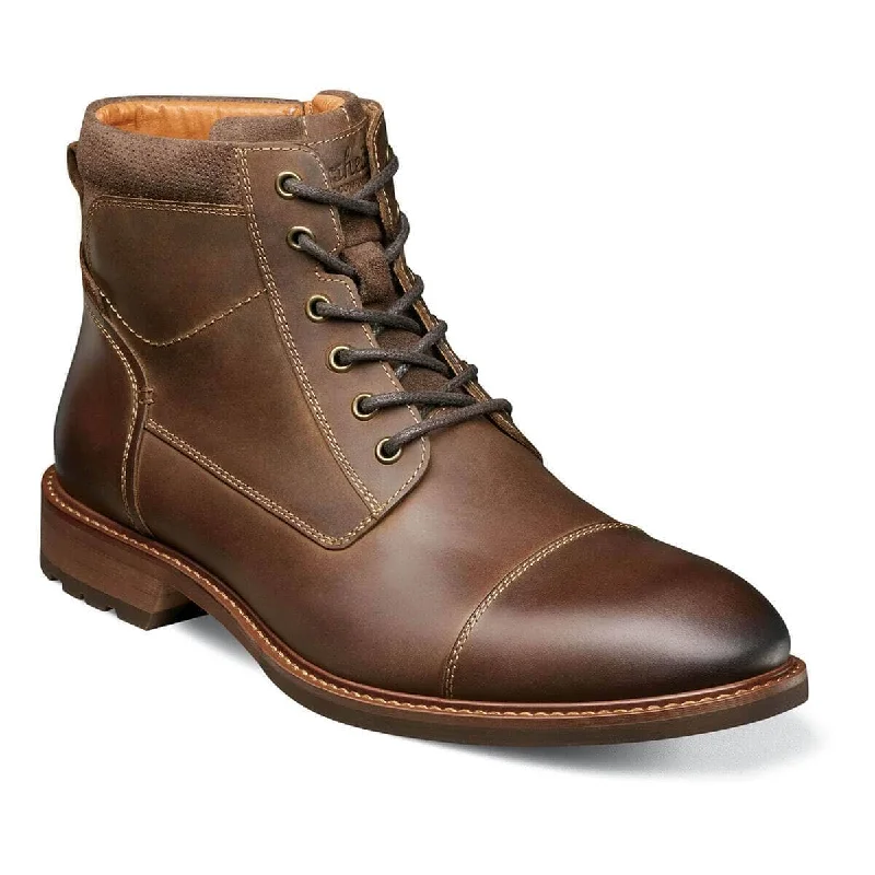 FLORSHEIM LODGE CAP TOE LACE BOOT