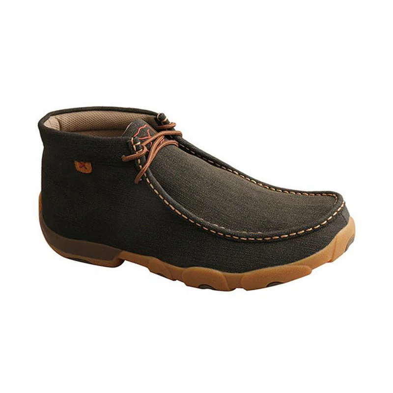 Men's Chukka Driving Moc Rubberized Brown