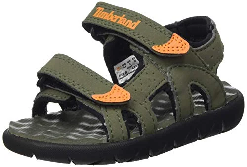 Timberland Unisex-Kinder Perkins Row 2-Strap Peeptoe Sandalen, Grün (Verde (Grape Leaf) Tb0a24y7a581), 28 EU