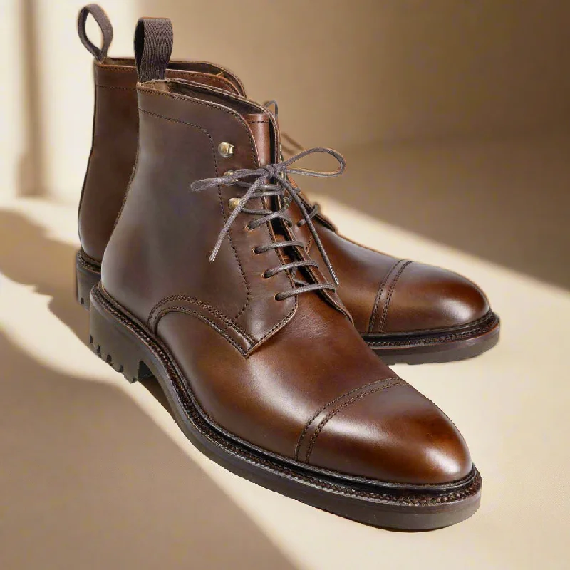 Arthur Tan Brown Military Boot