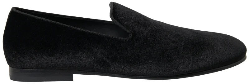 Dolce & Gabbana Elegant Velvet  Loafers for Men's Men