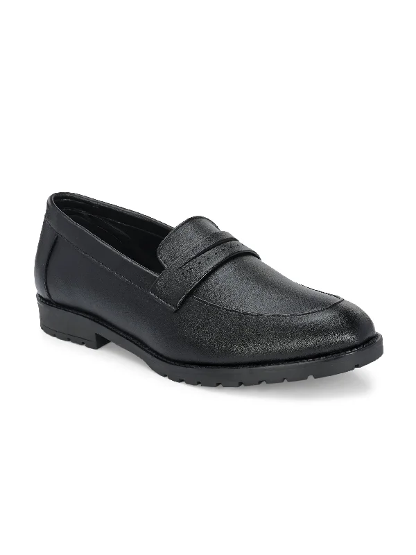 CARLO ROMANO BY WASAN BLACK COLOUR VEGAN LEATHER MOCCASIN FOR MEN