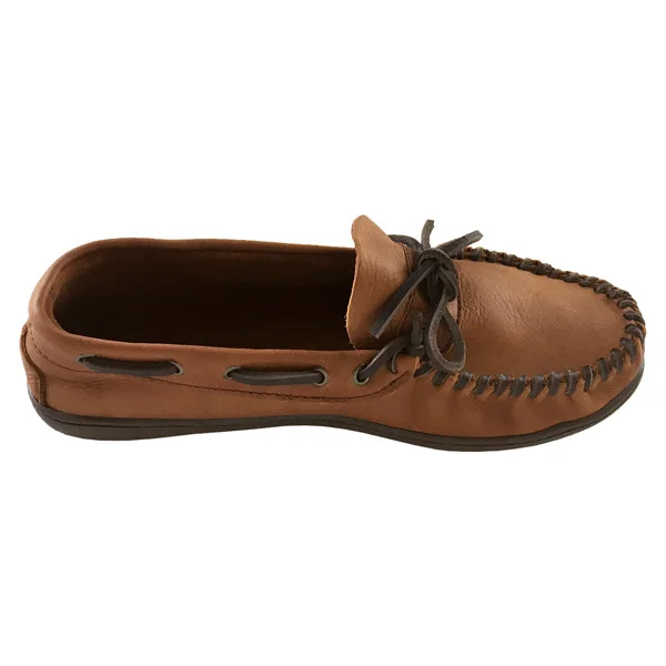 Men's Wide Leather Moccasin Shoes for Earthing