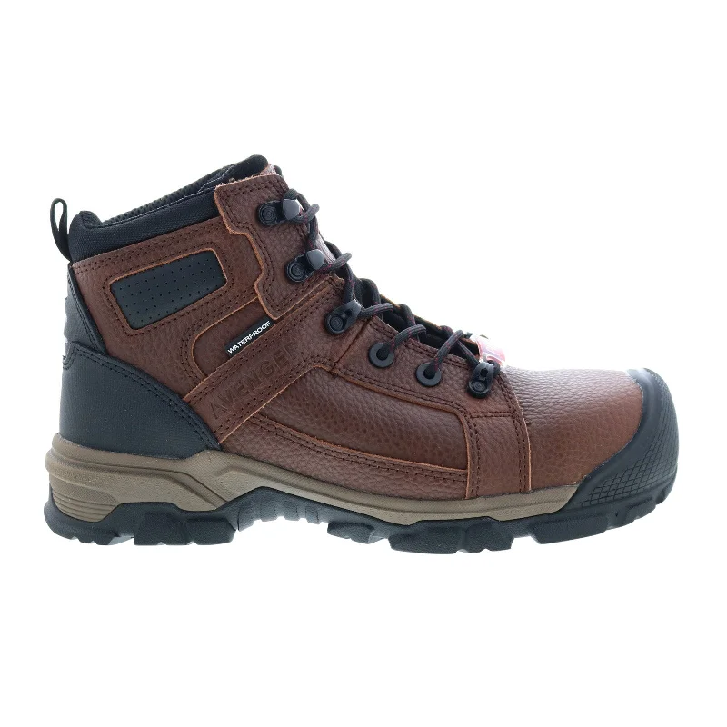 Avenger Ripsaw Carbon Toe Waterproof A7330 Mens Brown Wide Work Boots