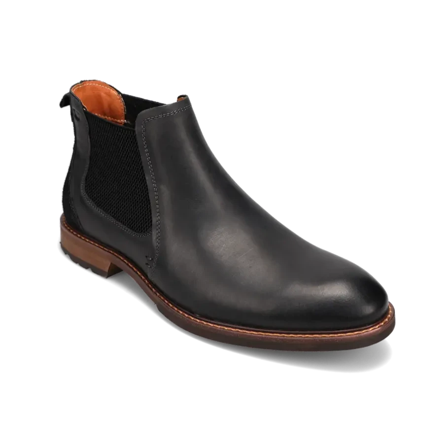 Men's Lodge Plain Toe Black Crazy Horse