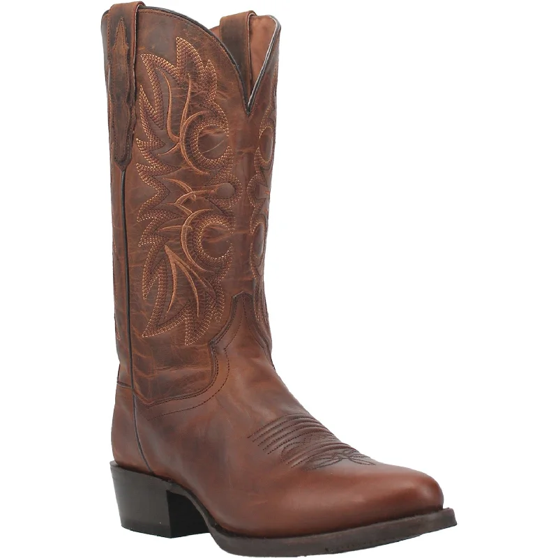 Dan Post Mens Cottonwood Cowboy Boots Leather Rust