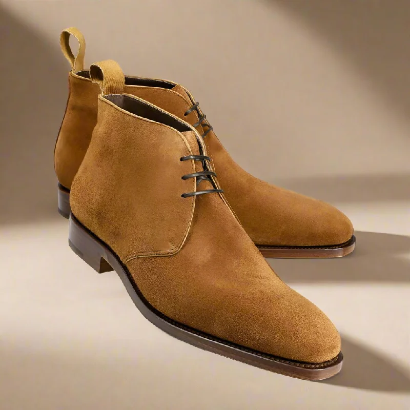 Eric Tan Camel Suede Chukka Boot