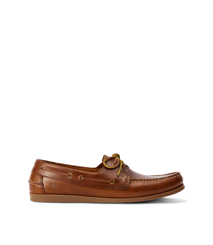 R.M.Williams - Islet Leather Moccasin Boat Shoe - Tan