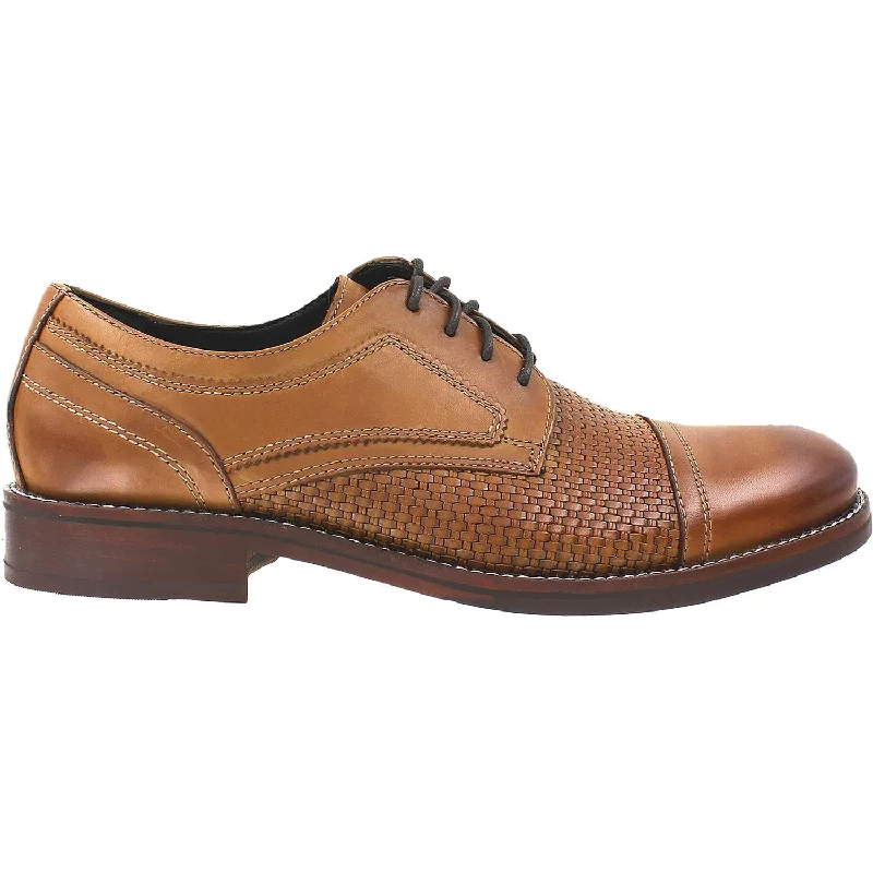 Men's Rockport Wyat Cap Toe Cognac Leather