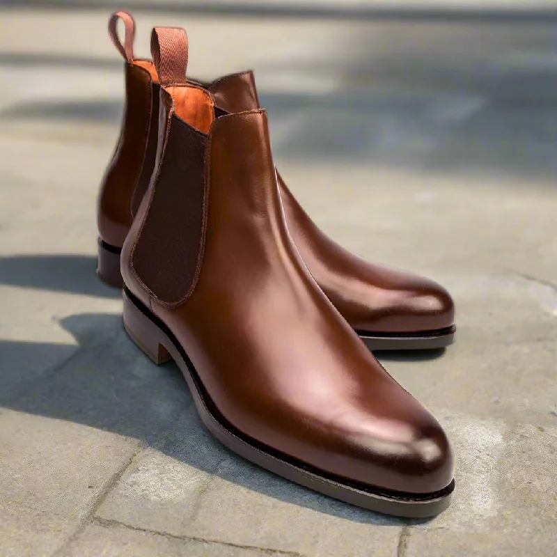 David Tan Brown Chelsea Boot