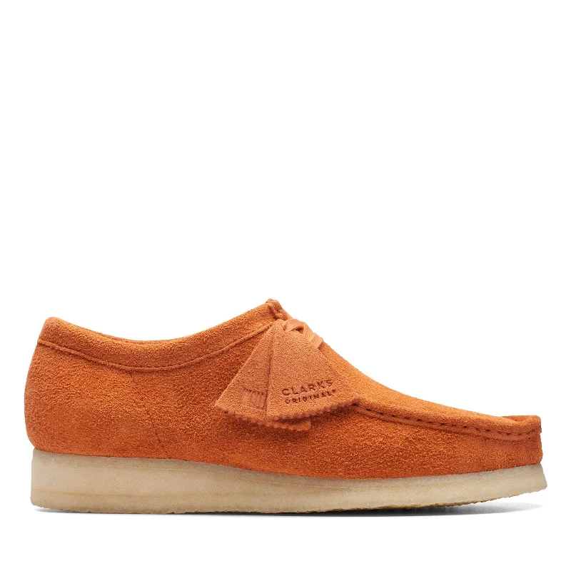 Clarks Wallabee 26173637 Mens Orange Oxfords & Lace Ups Casual Shoes