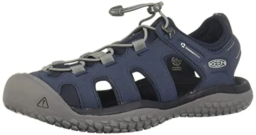 KEEN Herren Solr Sandalen, Navy/Steel Grey, 46 EU