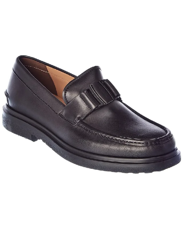 Salvatore Ferragamo Vara Ornament Leather Loafer